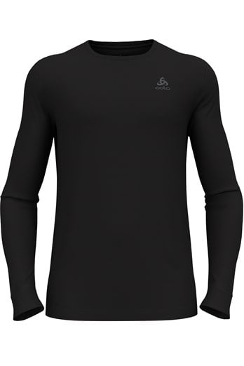 Merino Wool Mens 260 Long Sleeve Crew Base Layer Black