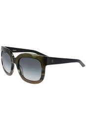 Flo Womens Sunglasses Olive Horn/LL Smoke Gradient
