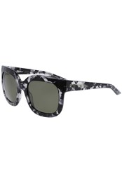 Flo Womens Sunglasses Black Tortoise/LL G15 Green
