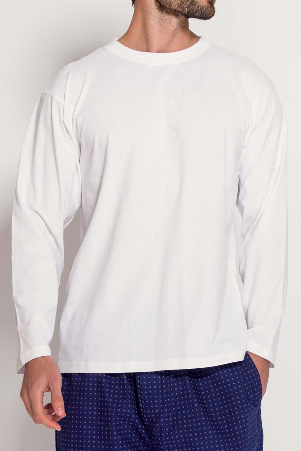 Mens 100% Organic Cotton Long Sleeve T-shirt | Mountain