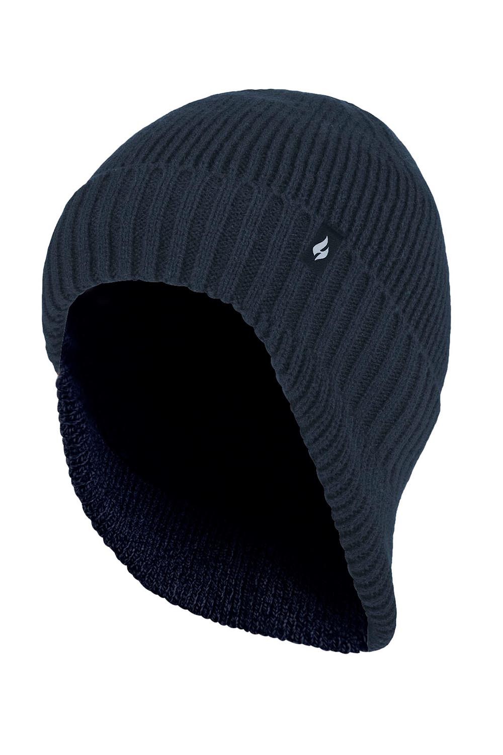 Mens Thermal Drop Neck Beanie Hat -