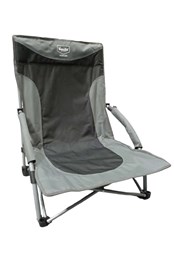 Ocean Low Folding Beach Chair Low Charcoal Chair