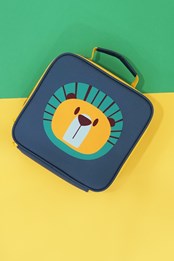 Frankie The Lion Lunch Bag Navy/Grey/Red
