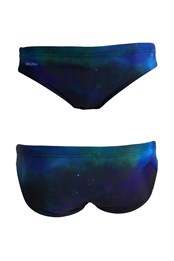 Night Mens Swimming Trunks Blue