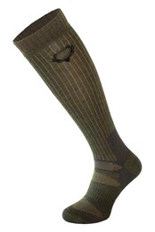 Unisex Long Merino Wool Socks Khaki Green