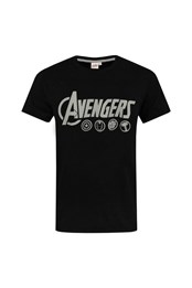 The Avengers Logo Mens Pyjama Set Black/Grey