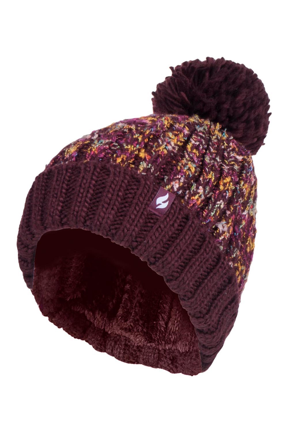 Womens Thermal Winter Bobble Hat