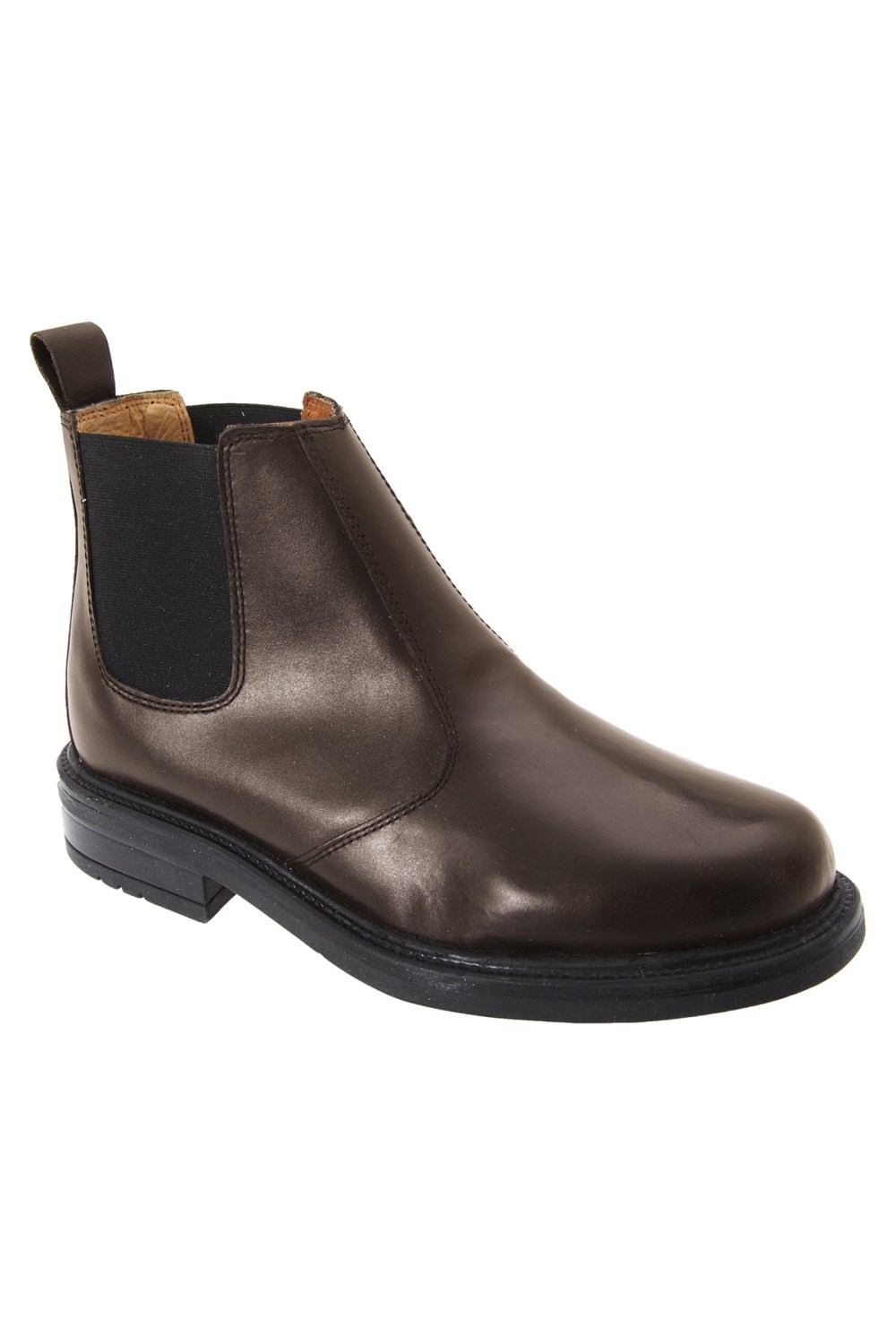 Mens Leather Quarter Lining Gusset Dealer Boots