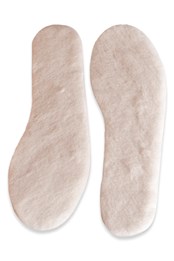 Womens Lambswool Insoles White