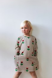 Flower Pocket Baby/Kids Oversized T-Shirt Dress Flower Print