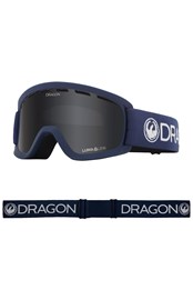 Lil D Kids Snow Goggles for Ages 5-10 Shadow Lite/Dark Smoke
