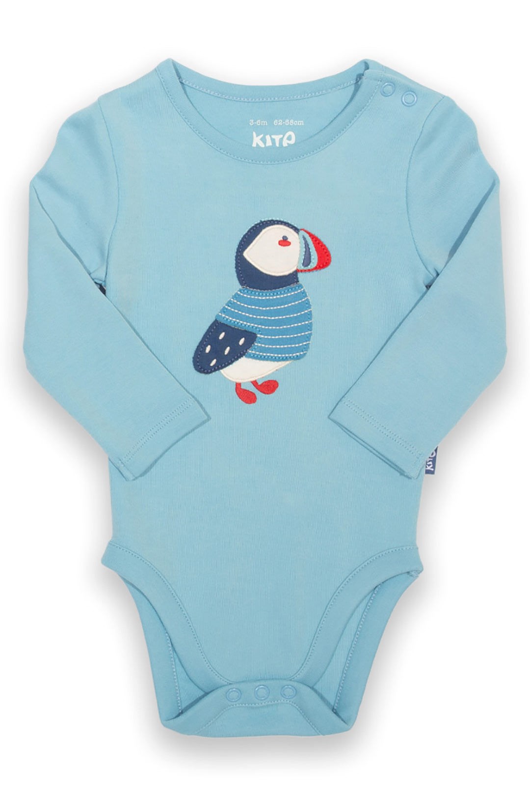 Baby 100% Organic Cotton Applique Bodysuit -