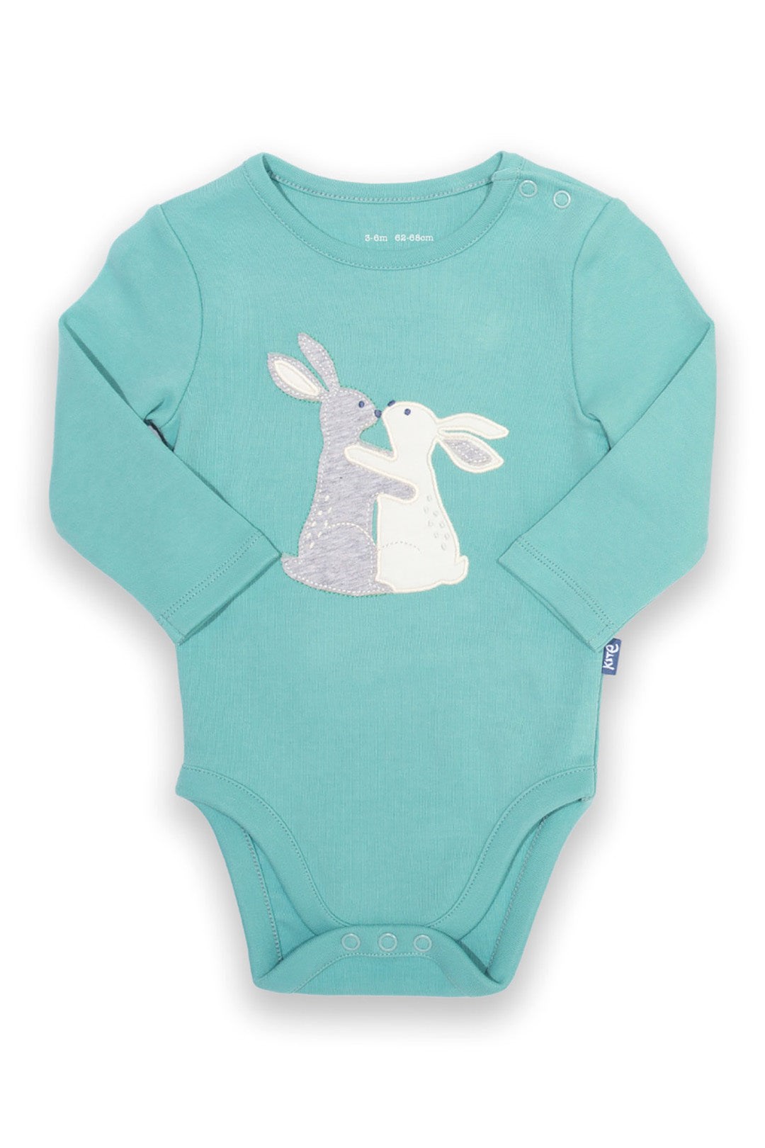 Baby 100% Organic Cotton Applique Bodysuit -