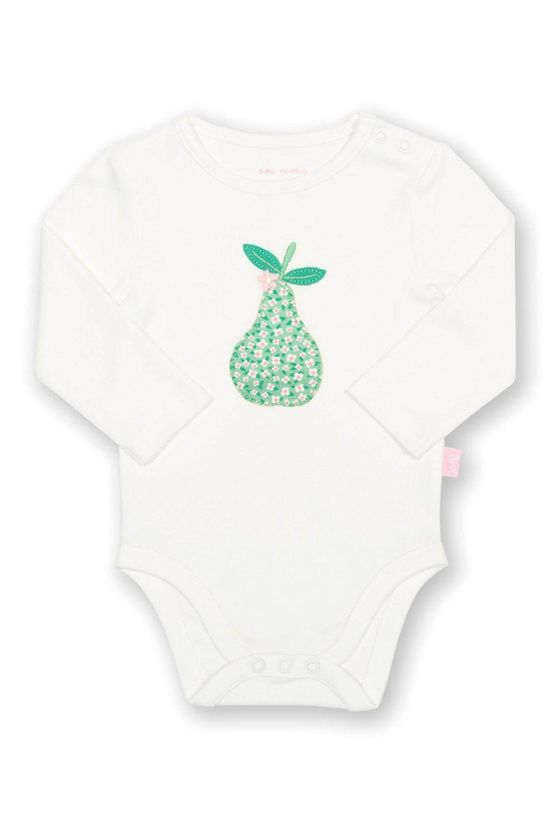 Baby 100% Organic Cotton Applique Bodysuit -
