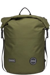 Cornel 22L Large Roll Top Backpack Green