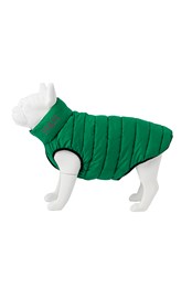 Dog Puffer Jacket Dark Green/Grey