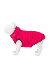 Dog Puffer Jacket Pink/Grey