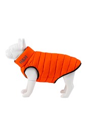Dog Puffer Jacket Orange/Navy