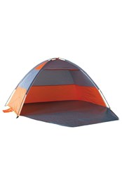 2-3 Person Aluminium Frame Beach Shelter Tent Orange