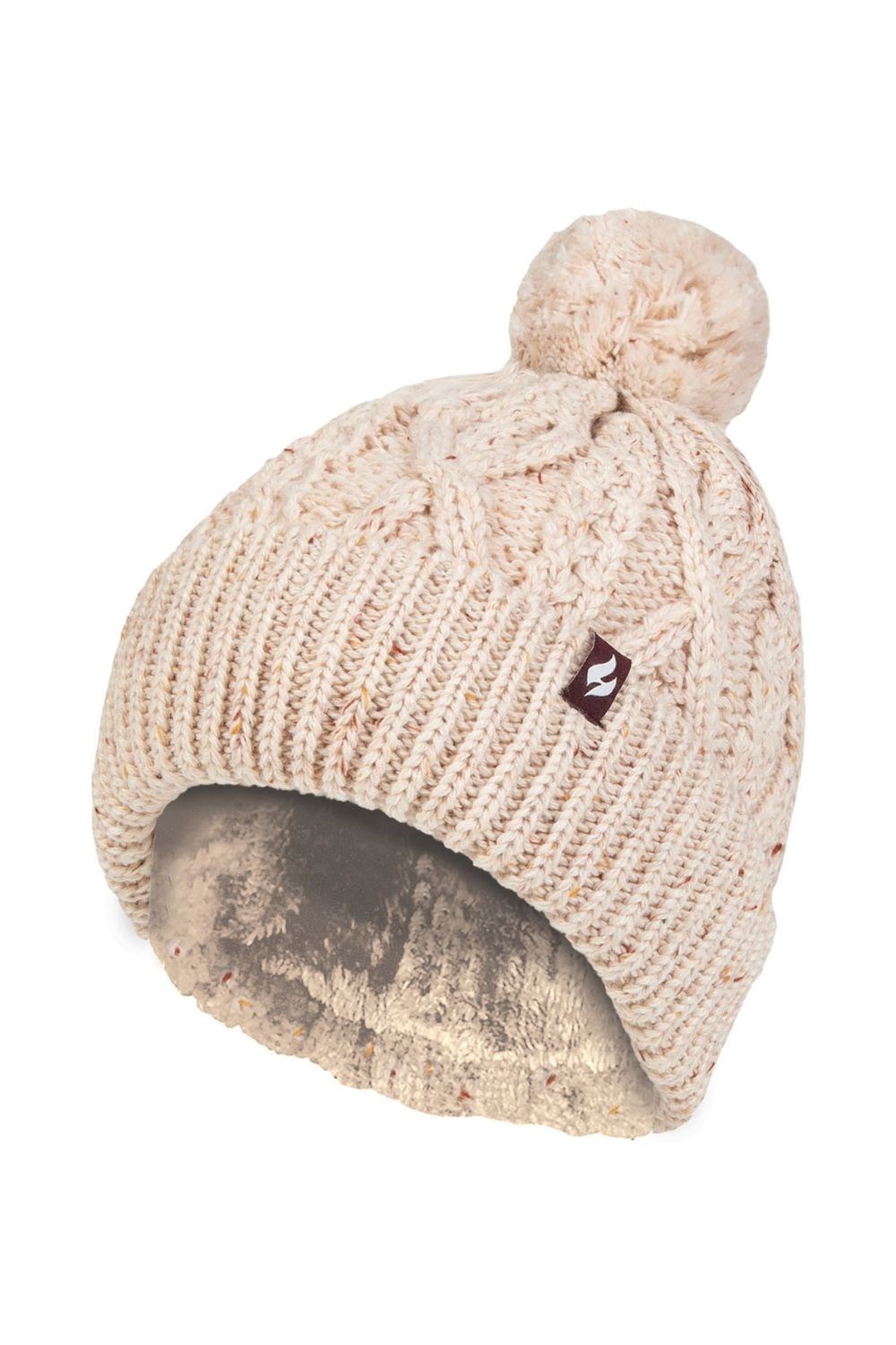 Womens Chunky Cable Knit Hat -