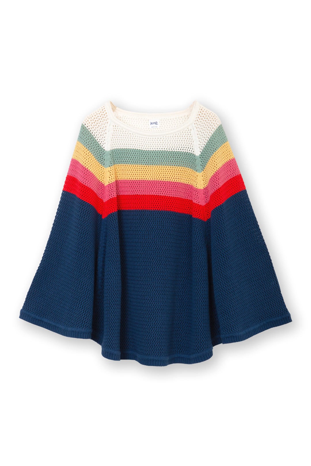 R&D.M.Co-☆2024AW新品未使用ROVING YARN PONCHO Karen Scott Cotton Luxsoft Ruffled Poncho Sweater, Created