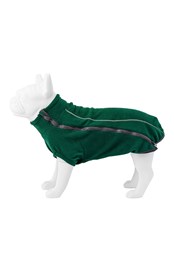 Cosy Fleece Dog Jacket Forest Green