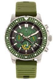 Caspsian Chronograph Deep Diving Watch with Date Olive