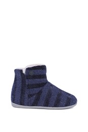 Jenny Womens Boot Slipper Navy