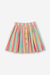 Special Stripe Kids Organic Cotton Skirt Pink