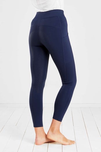Womens Full Silicone Seat Riding Tight Navy Blue
