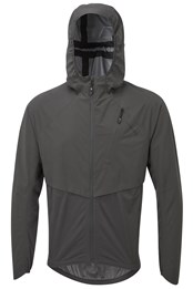Esker Mens Waterproof Packable Jacket Carbon