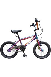 XN Beast 16/18" Kids Freestyle BMX Bike 16" Anodised Neo Chrome Jet