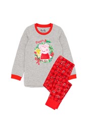 Kids Christmas Pyjama Set Red/Grey
