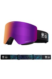 R1 OTG Unisex Snow Goggles Black Pearl/Purple Ion/Amber