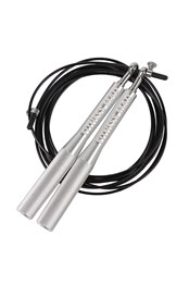 Ultra Skipping Speed Rope Adjustable Length Black/Silver