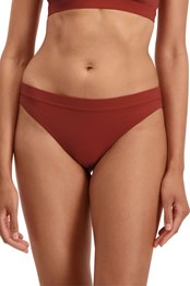 Womens Sporty Brazilian Bikini Bottoms Brown