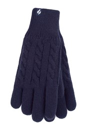 Womens Fleece Lined Thermal Gloves Navy