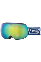 Mutant 2.0 Unisex Snow Goggles Navy/Green Mirror & Yellow