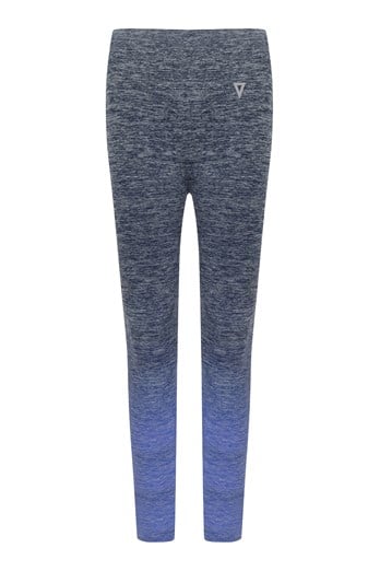 Womens Seamless Fade Out Legging Blue Marl
