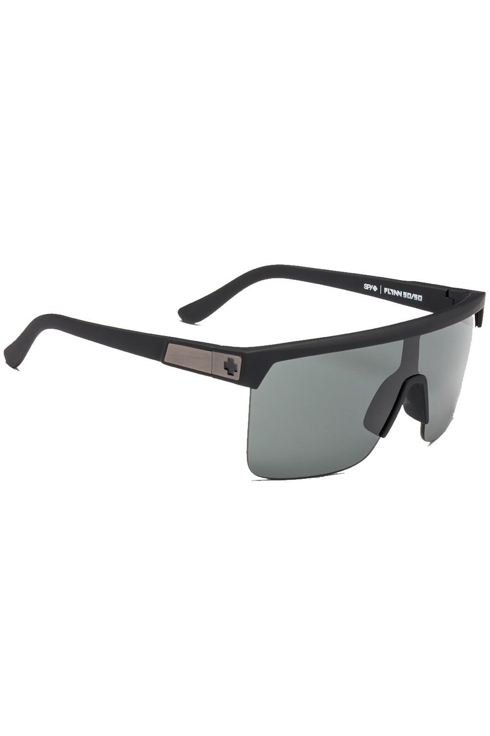 SPY Flynn 5050 Soft Matte Black Sunglasses - SOFT MATTE BLACK/HD PLUS GRAY  GREEN | Tillys