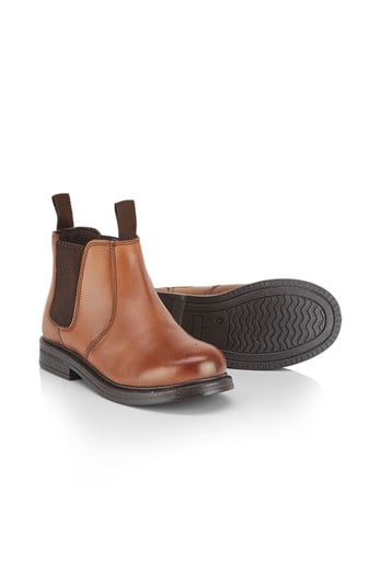 Adam Kids Premium Leather Dealer Boots Tan