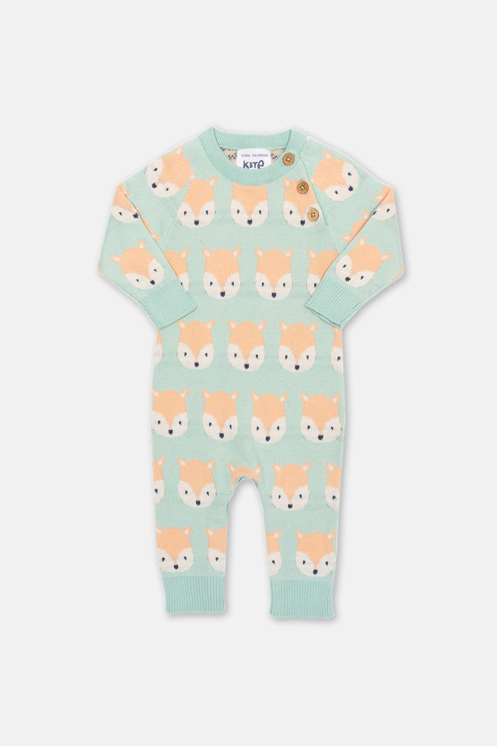 Fox Baby Organic Cotton Knit Romper -