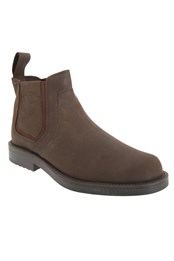Mens Twin Gusset Softie Leather Dealer Boots