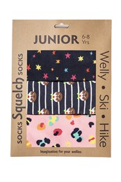 Kids Welly Socks Gift Box 3-Pack Multicoloured