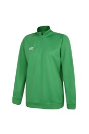 Club Essential Womens Half Zip Sweatshirt Emerald