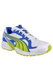 Axis Mesh V2 Boys Lace Up Trainers Lime/Blue