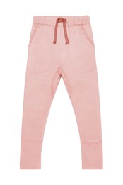 The 24 Hour Kids Merino Trousers Pink Peach Blossom