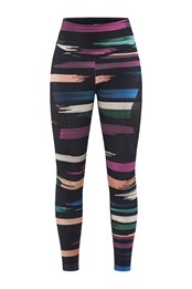 CTM Distance Womens Running Tights Multicoloured