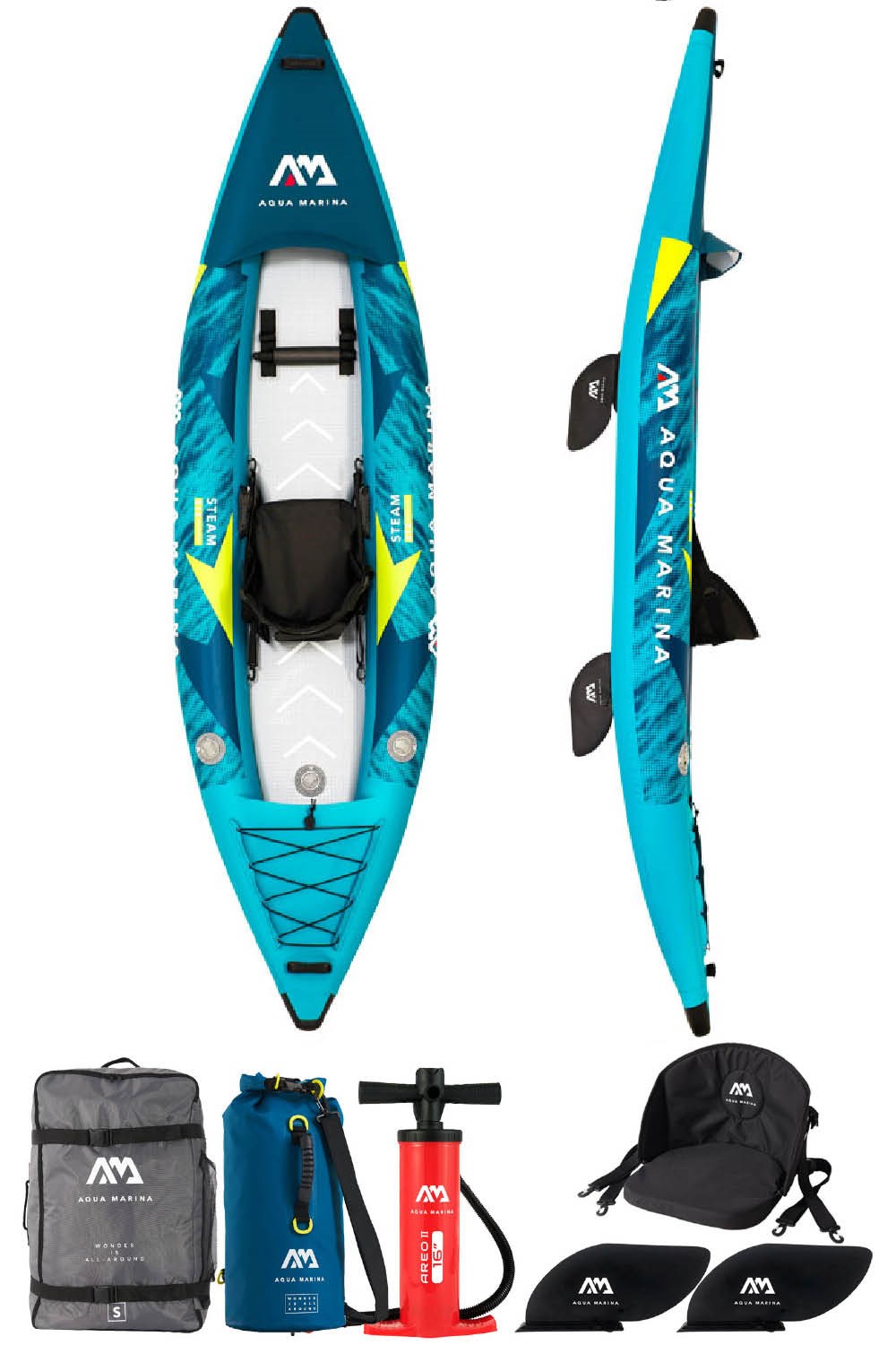 Steam 1 Person Inflatable Kayak Package -