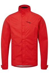 Nightvision Nevis Mens Waterproof Cycling Jacket Red